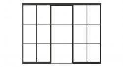 Patishon Ultimate Glazed Internal Single Door Partition 3052mm