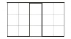 Patishon Ultimate Glazed Internal Single Door Partition 3852mm