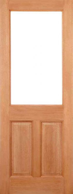 LPD 2XG 2 Panel Hardwood Prefinished Dowelled External Door