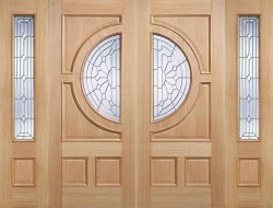 LPD Empress Unfinished Oak Zinc Double Glazed External Door
