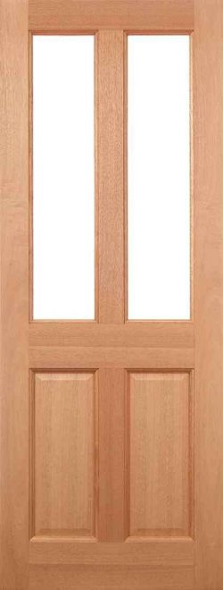 LPD Malton 2L Glazed External Hardwood Frosted Double Glazed Unit External Door