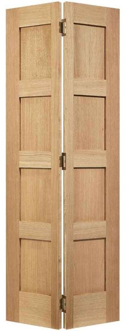 LPD Shaker 4P Bi-Fold Unfinished Oak Internal Bi-Fold