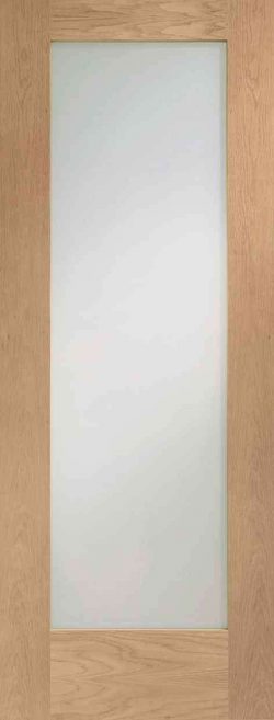 XL Joinery Pattern 10 Internal Oak Door Clear Glass Glazed