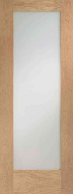 XL Joinery Pattern 10 Internal Oak Door with Obscure Glazed Glass