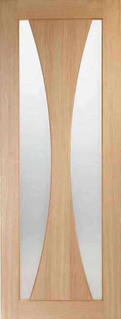 XL Joinery Verona Pre-Finished Oak Internal Glazed Door with Clear Glass